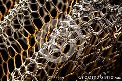 close-up of nanotube structures, with their unique and intricate topology on display Stock Photo