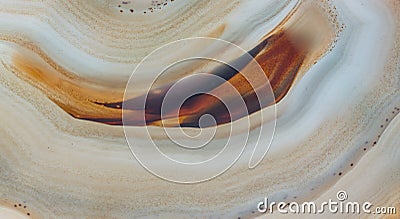 Close up of natural agate crystal surface, agate crystal cross section. abstract background texture Stock Photo