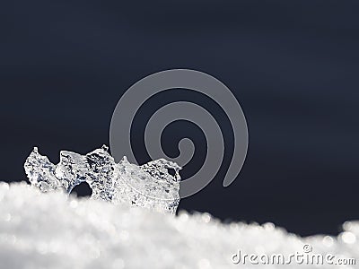 Natural ice formations Stock Photo