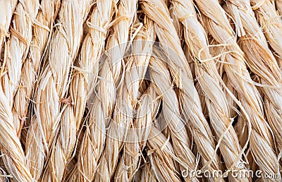 Close-up of natural rope texture. Stock Photo