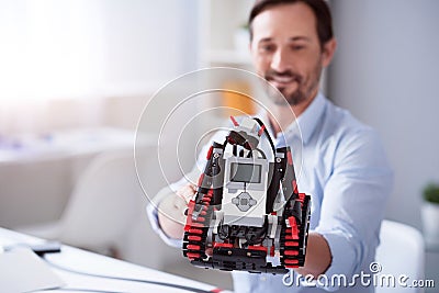 Close up of new robot invention Stock Photo