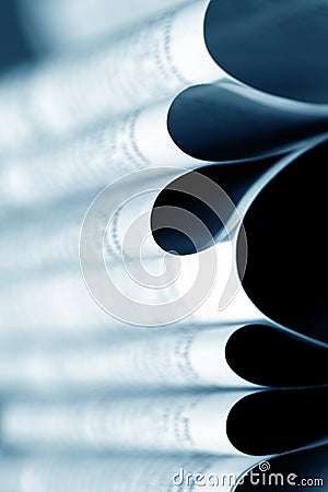 Close up of newspaper Stock Photo