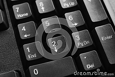 Close up of number of computer keyboard Stock Photo