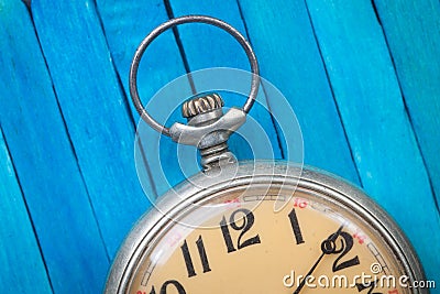 Close up of old style pocket watch Stock Photo