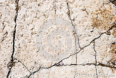 Old worn cracked concrete rough surface Stock Photo