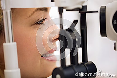 Close up of ophthalmoscope Stock Photo