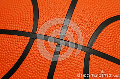 Close up of orange basketball Stock Photo