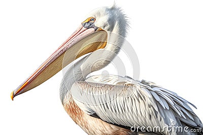 Close-up of a Pelican - Pelecanus onocrotalus AI Generated animal ai Stock Photo