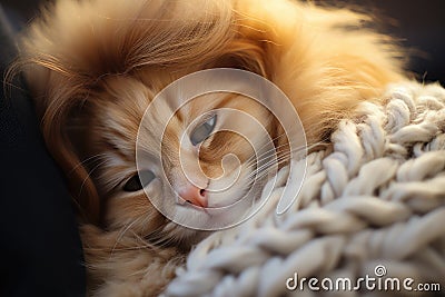 Close-up of a persons hand gently stroking a pets - stock photography concepts Stock Photo