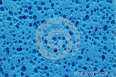 texture of blue sponge, object background concept Stock Photo