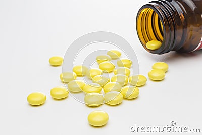 Close up of pharmaceutical drugs - pills Stock Photo