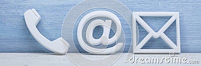 Contact Us Inbox Email Concept Icons Stock Photo