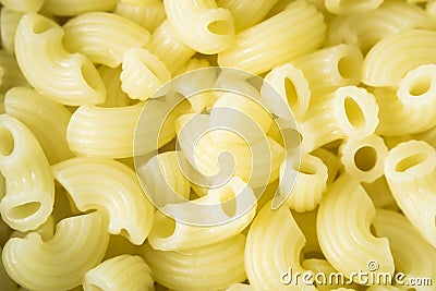 Close-up photo of boiled macaroni pasta Stock Photo