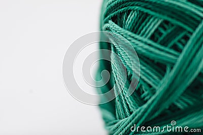 Close-up photo of green cotton Stock Photo