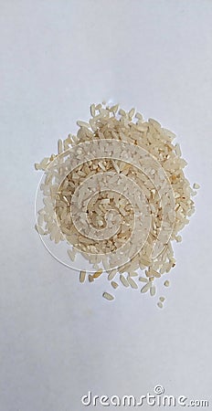 Close-up photo of rice grains Stock Photo