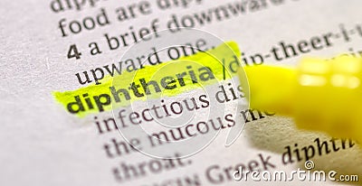 Diphtheria Stock Photo