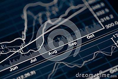 Stock market chart Stock Photo