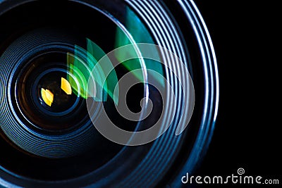 Photographic Lens Detail Stock Photo