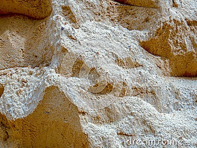 Mound of sand used in construction Stock Photo