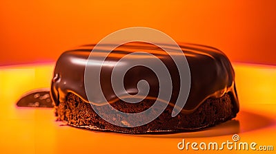 Joyful Jaffa Cake Jumps into Jubilant Birthday Jamboree Stock Photo