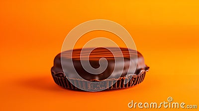 Joyful Jaffa Cake Jumps into Jubilant Birthday Jamboree Stock Photo