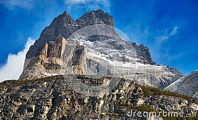 Cuernos del Paine rock formations, Chile. Stock Photo