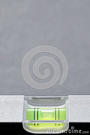 Close up picture of spirit level. Stock Photo