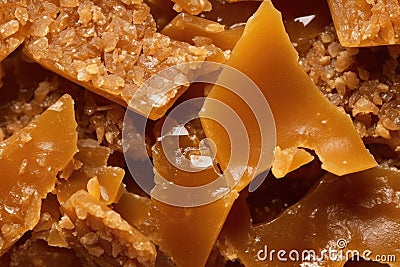 a close up of a pile of brown food Stock Photo