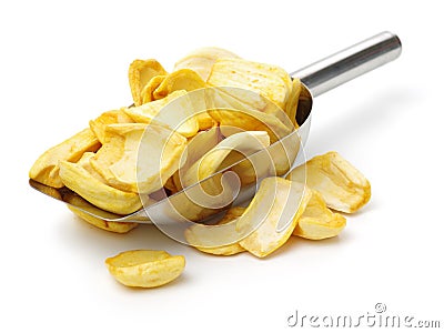 Close up of a pile of dried jackfruit chips Stock Photo