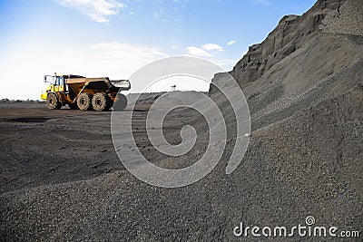 Close up of pile of Manganese ore dust Stock Photo
