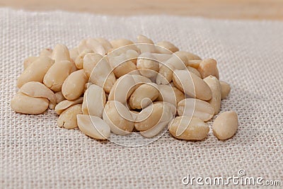 Close up of pile of peanuts Stock Photo