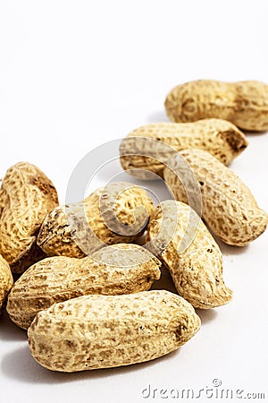 Close up of a pile of peanuts Stock Photo