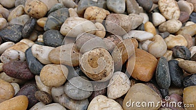 A close-up of a pile of pebbles Stock Photo