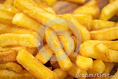 Close up of a pile of potato fries Stock Photo