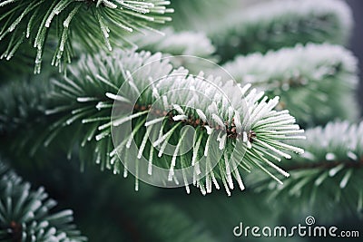 a close up of a pine tree branch Stock Photo