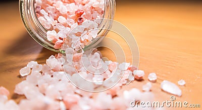 Close up of Pink salt from Bolivian Stock Photo