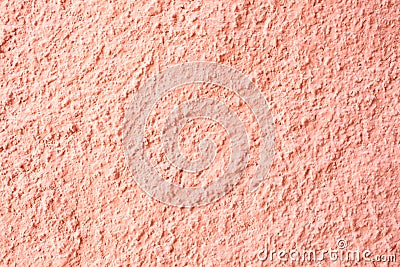 Close up on a red plaster wall Stock Photo