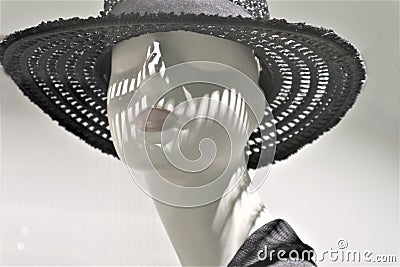 Close-up of a plastic mannequin head Stock Photo