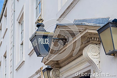 Close up of the Police Station in Durham City centre, England. Stock Photo