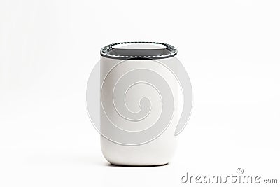 close up of portable dehumidifier device isolated Stock Photo