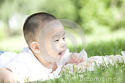 Close-up portrait of a baby Stock Photo