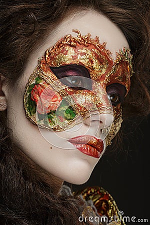 https://thumbs.dreamstime.com/x/close-up-portrait-beautiful-woman-vintage-dress-mask-faceart-venetian-his-face-52596486.jpg