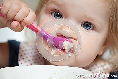 Close up portrait of little girl Stock Photo