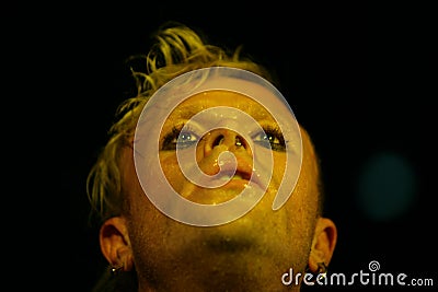 Keith Flinth, the Prodigy, concert in Russia 2005 Editorial Stock Photo