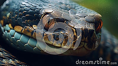 Close-up portrait of a snake. Reptile Stock Photo