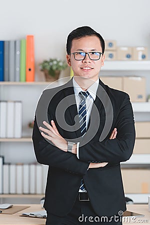 Asian businessman at office Stock Photo