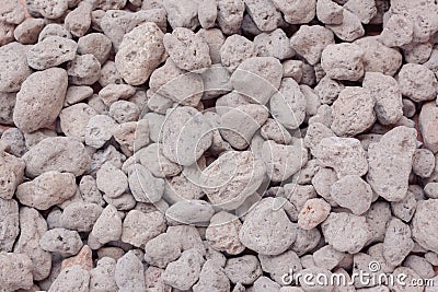 Close up of Pumice pebbles ,volcanic rock Stock Photo