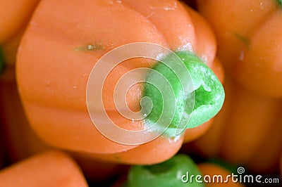 Close-up pumpkin candy Stock Photo