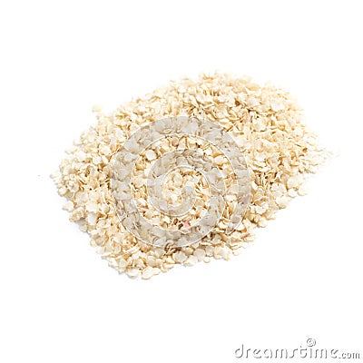 Close-up on a Quinoa Flakes Stock Photo