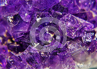 Raw Amethyst druse Stock Photo